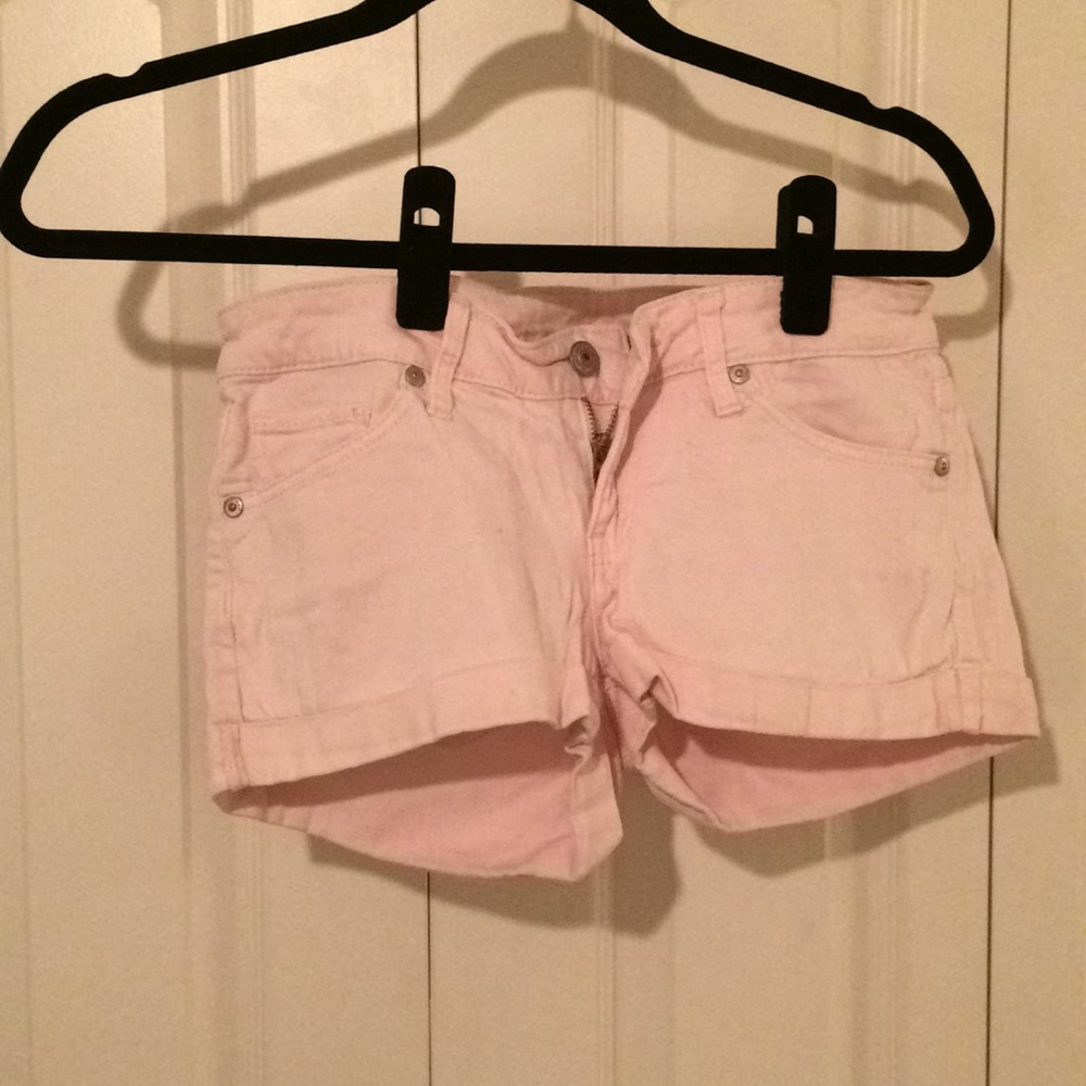 Jean shorts pink